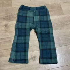 緑系チェック柄パンツ80㎝