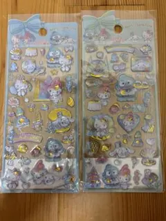 サンリオライセンス　サンリオキャラクターズ ぷっくりシール 2枚セット