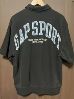 GAP SPORT ハーフジップ スウェット ブラック Mのサムネイル