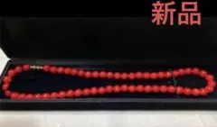 新品‼️母の日・彼女のプレゼント最高‼️6mm赤珊瑚ネックレス
