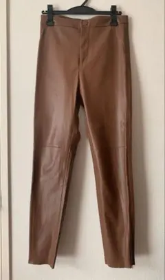 ZARA ザラ　フェイクレザー　ストレッチスキニーパンツ