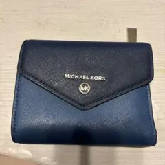 MICHAEL KORS ネイビー 二つ折り財布