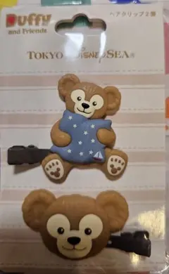 ダッフィーフレンズ ヘアクリップ 2個セット