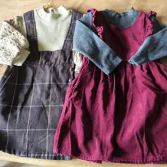 petit main　ワンピース　２枚セット　サイズ100　ニット