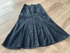 ダークデニム マーメイド　フレアスカート Aライン