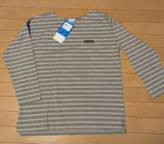 【新品】Columbia ボーダー長袖カットソー ベージュ　Mのサムネイル