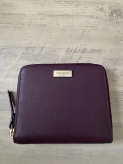 kate spade 二つ折り財布 パープル