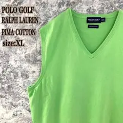 IS62【大人気】ポロゴルフラルフローレン無地ピマコットン薄手Vネックジレベスト