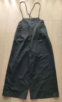 レピピアルマリオ　ブラック　サロペット ワイドパンツ