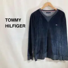 TOMMY HILFIGER トミーヒルフィガー 長袖 ベロア調 スウェット
