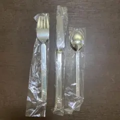 未開封 ステンレススチール カトラリーセット フォーク・ナイフ・スプーン