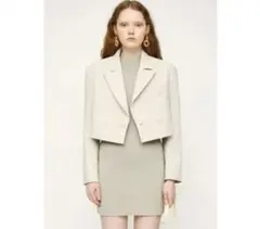 SLY スライ ニットワンピース ロング丈 カーキベージュ シンプル きれいめ