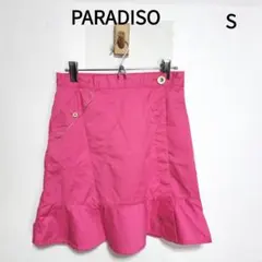 PARADISO ゴルフ巻きスカート(ポリウレタンラミネート加工) サイズS