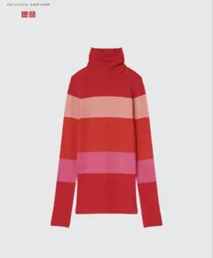 【ユニクロ　プリンセスタムタム】ヒートテック　シームレスリブ　タートルネック　Ｌ