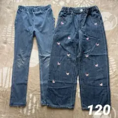 バースデイ　デニムパンツ　2枚セット