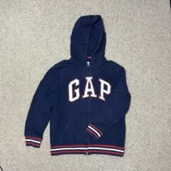 り*か様 GAP ロゴ ジップパーカー ネイビー キッズ XL Y2K 古着系