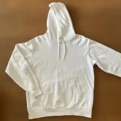 GU ホワイト フード付きパーカー Mサイズ