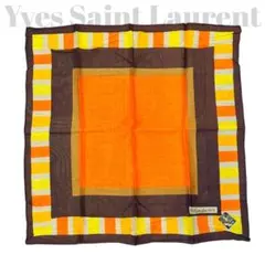 未使用品◎ イヴサンローラン スカーフ 大判ハンカチ