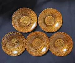 津軽塗風 菓子鉢 おぼん大小 茶托セット プラスチック製 - メルカリ