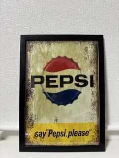 中古　PEPSI ヴィンテージアート 雑貨　A4サイズ