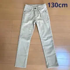 トップバリュ 裏起毛ストレッチパンツ130㎝ 双子②