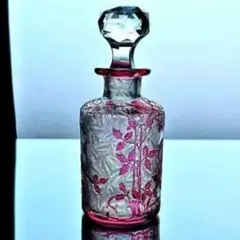 花のオールドバカラ エグランチエの香水瓶#40【1916年カタログ】ピンク