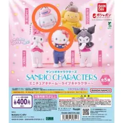 【匿名配送】サンリオ⭐︎ミニチュアチャーム〜ライブキャラクター〜２個セット