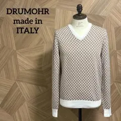 【極美品】DRUMOHR 14ゲージVネック コットンリネンニット　ビスコッティのサムネイル