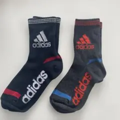 adidas キッズ靴下 ２点セット　19〜21