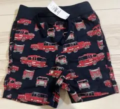 ◉新品タグ付◉babyGAP ギャップ　ハーフパンツ 80㎝　消防車　ネイビ
