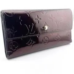 ルイヴィトン ヴェルニ ポルトトレゾール インターナショナル 長財布 紫系