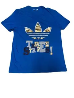 adidas グラフィック Tシャツ 青 y2k 平成 archive 希少
