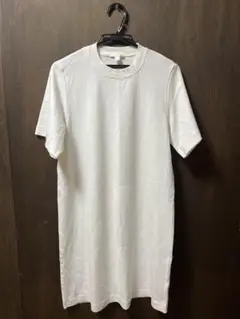ホワイト コットン 半袖ワンピース