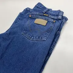 【美品】ラングラー W32L30 ストレートデニム インディゴブルー メンズM