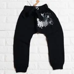 【新品未使用】WOLF&RITA 刺繍入りスウェットパンツ ブラック 6Y