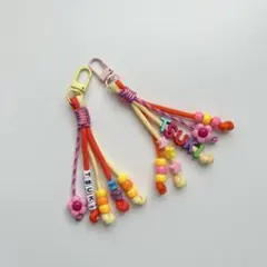 【オーダーOK！】ネームストラップ　ネームキーホルダー　名前入り　パラコード