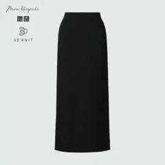 Mame Kurogouchi ユニクロ コラボ 3Dリブロングスカート 黒