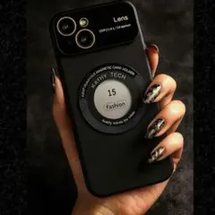 【メルカリ便】MagSafe対応　ブラックTPUケース　iPhone12対応