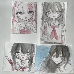 手描きイラスト セット