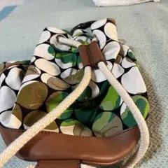 レア☆MIU MIUミュウミュウ☆サクランボ柄巾着バッグ鞄カバン茶