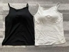 ユニクロ エアリズムコットンボートネックブラキャミソール ブラトップ L 2点