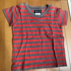 agnès b. 半袖Tシャツ 4ans 赤グレー