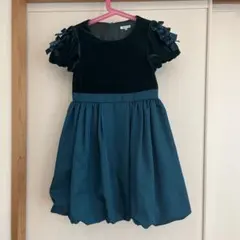 TOCCA ダークグリーン フォーマルワンピース