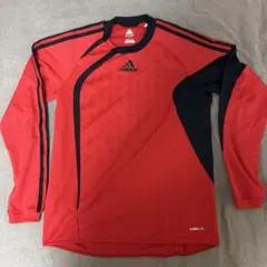 adidas CLIMA365 長袖プラクティスシャツ レッド Sのサムネイル