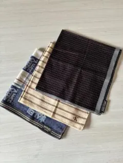 メンズ ブランドハンカチ 3枚セット