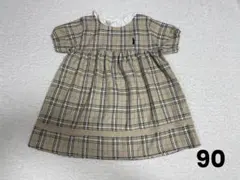 【90cm】 EAST BOY チェック柄 ワンピース