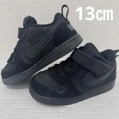 NIKE コートボローLOW スニーカー キッズベビー13㎝ ブラック