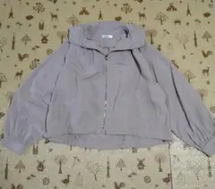 レディースパーカー　ベージュ系　Ｌ　ジャケット 羽織り