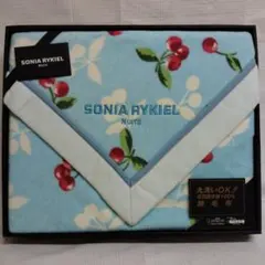 ✿SONIA RYKIELソニアリキエル 綿毛布 さくらんぼ柄未使用保管品✿