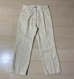 SERGE de bleu コットンリネン クロップドスラックス